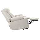 Power Lift Recliner Chair With Extended Footrest, Remote Control, Cup Holders, And Side Pockets by HouseOfZazla
