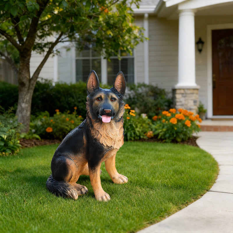 Outdoor Dog Statues German Shepherd Dog Statue for Garden, photo 10 of 10