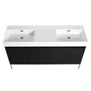 Freestanding Bathroom Vanity With Resin Sink And Storage Cabinet by HouseOfZazla