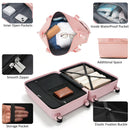 4-Piece Luggage Set with USB Charging Ports
