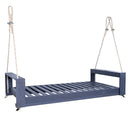 Twin Size Porch Swing Bed Seating Gray