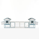 Large Wooden Chicken Coop with Double Nesting Boxes