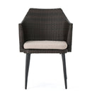Kenneth 3 Pieces Chat Set Outdoor Furniture - Brown Multi by HouseOfZazla