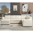 110.75" Sectional Sofa with Chaise Storage