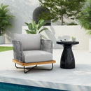 Lucca Outdoor Acacia Wood Chair by HouseOfZazla