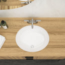 Elegant Ceramic Oval Undermount Bathroom Sink With Overflow by HouseOfZazla
