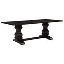 Villeneuve - Rectangular Double Pedestal Dining Table - Rustic by HouseOfZazla