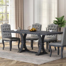 Devingo Extendable Dining Table Rustic Style - Gray by HouseOfZazla