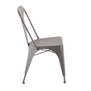 Austin - Industrial Dining Chair (Set of 2) - Matte Gray by HouseOfZazla