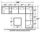 Posh - Modular Sectional And Ottoman