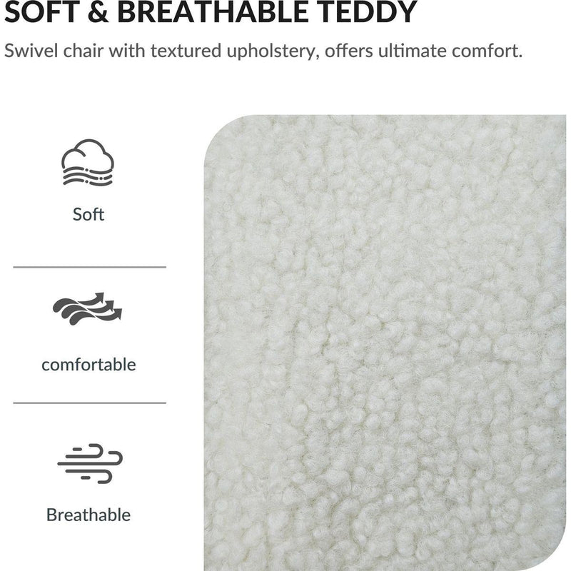 Oversized Swivel Armchair - Modern Swivel Accent Chair & Single Sofa Lounge,Comfortable Seating for Living Room & Bedroom