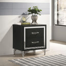 Malcolm - 2 Drawer Nightstand - Black by HouseOfZazla
