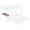 Bunk Bed With Desk, Ladder And Quality Slats For Bedroom by HouseOfZazla