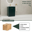 Contemporary Freestanding Bathroom Vanity With Resin Sink & Soft-Close Cabinet Doors by Unique Piece Furniture