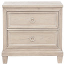 Pembroke 2-drawer Nightstand Bedside Table Washed Oak