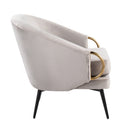 Claire - Contemporary / Glam Chair - Black / Silver by HouseOfZazla
