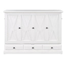 Solid Pine Murphy Bed Chest Cube Cabinet Bed With Charging Station And Large Storage Drawer For Home Office Or Small Room by HouseOfZazla