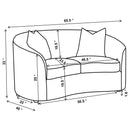 Rory - Sloped Arms Living Room Set by HouseOfZazla