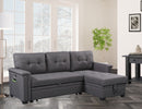 Nathan - Reversible Sleeper Sectional Sofa With Storage Chaise, USB Charging Ports And Pocket by HouseOfZazla