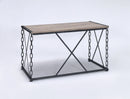 Jodie Console Table Rustic Oak / Antique Black