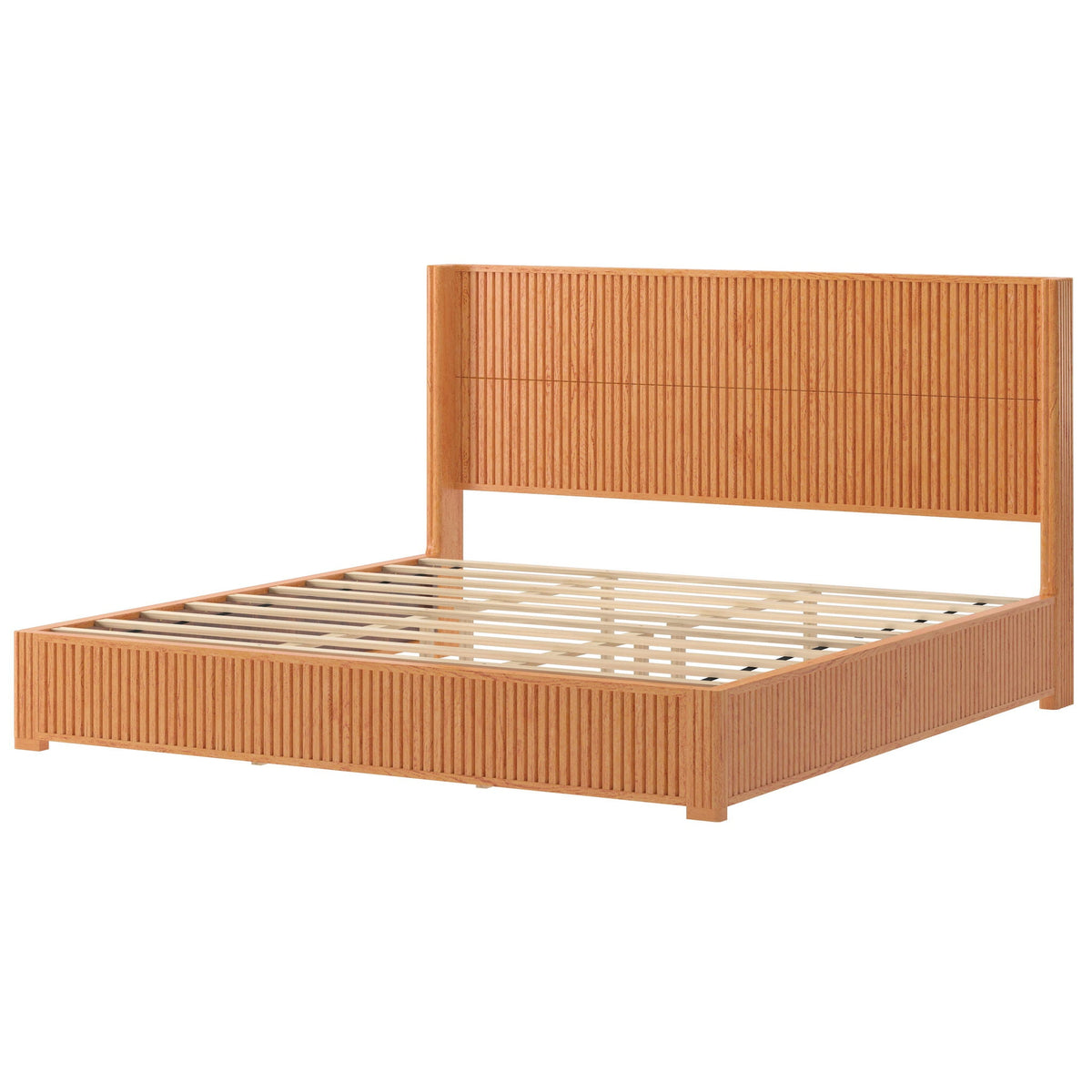 Platform Bed Frame With Headboard, Floor Standing Design, photo 40 of 40