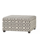 Richmond Storage Ottoman with Unique Pattern and Ample Storage - Gray by HouseOfZazla