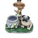 Sitting Pug Dog Planter Statue by HouseOfZazla