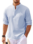 Half Button Long Sleeve Shirt