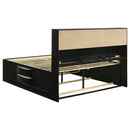 Briana 4-piece Eastern King Bedroom Set Black