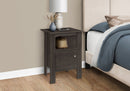 Accent Nightstand Side Table, Storage, Transitional - Oak by HouseOfZazla