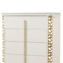 Cinderella - Chest With LED Accents And 5 Storage Drawers - Beige by HouseOfZazla