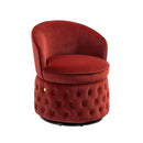 360 Degree Swivel Cuddle Barrel Accent Sofa Chairs, Round Armchairs with Wide Upholstered, Fluffy Velvet Fabric Chair for Living Room, Bedroom, Office, Waiting Rooms