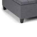 Harrison - Upholstered Coffee Table Storage Ottoman by Unique Piece Furniture