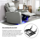 Power Motion Recliner Electric Power Recliner With USB Charging Port, Hidden Arm Storage, Convenient Cup Holder And tooth Speaker by HouseOfZazla