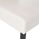 Carter 5 Tuft Dining Chair With Button Tufted Backrest And Espresso Legs - Ivory by HouseOfZazla