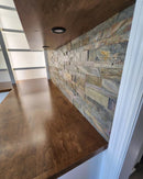 Burning Forest - Self-Adhesive 3D Peel & Stick Real Stacked Stone Tiles [Pack of 10] by Stone World LLC