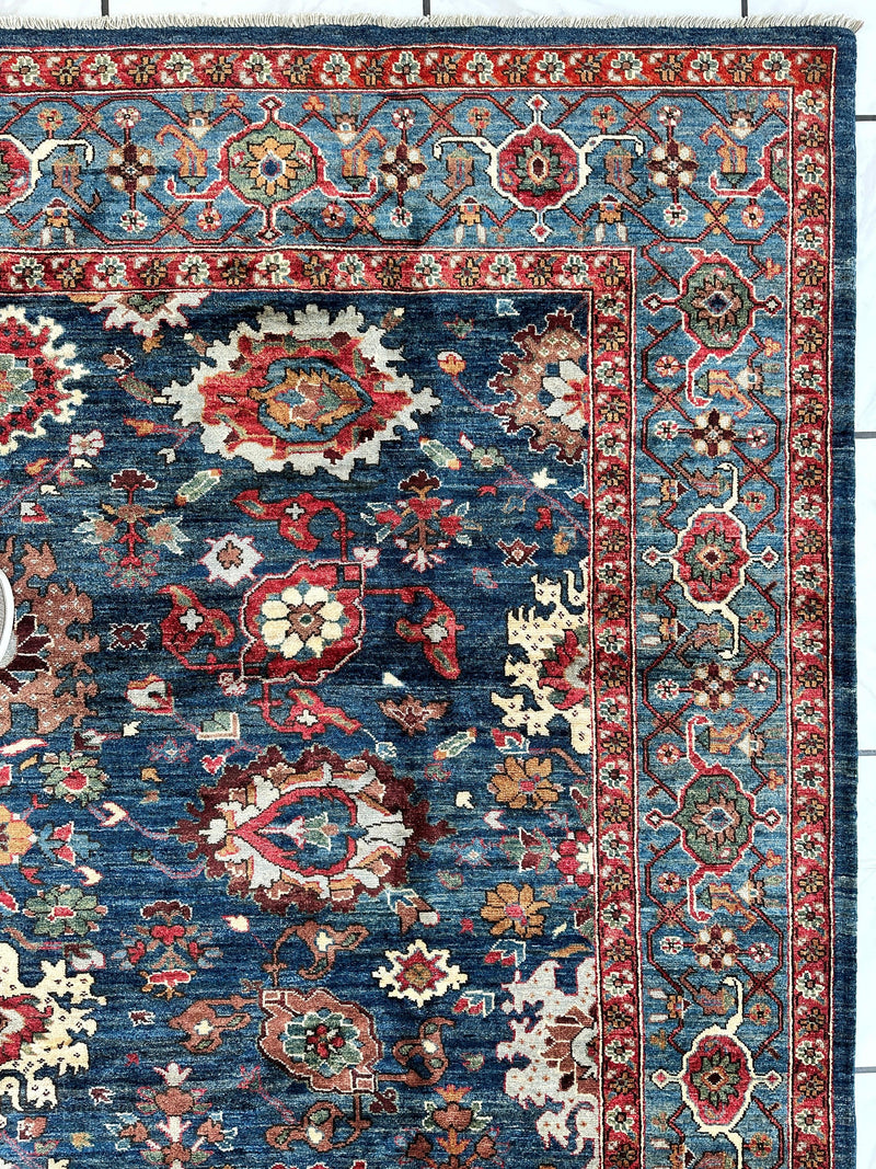Trasitional Serapi Ghazni Wool Rug – 8' x 10’ – Intricate Floral Design