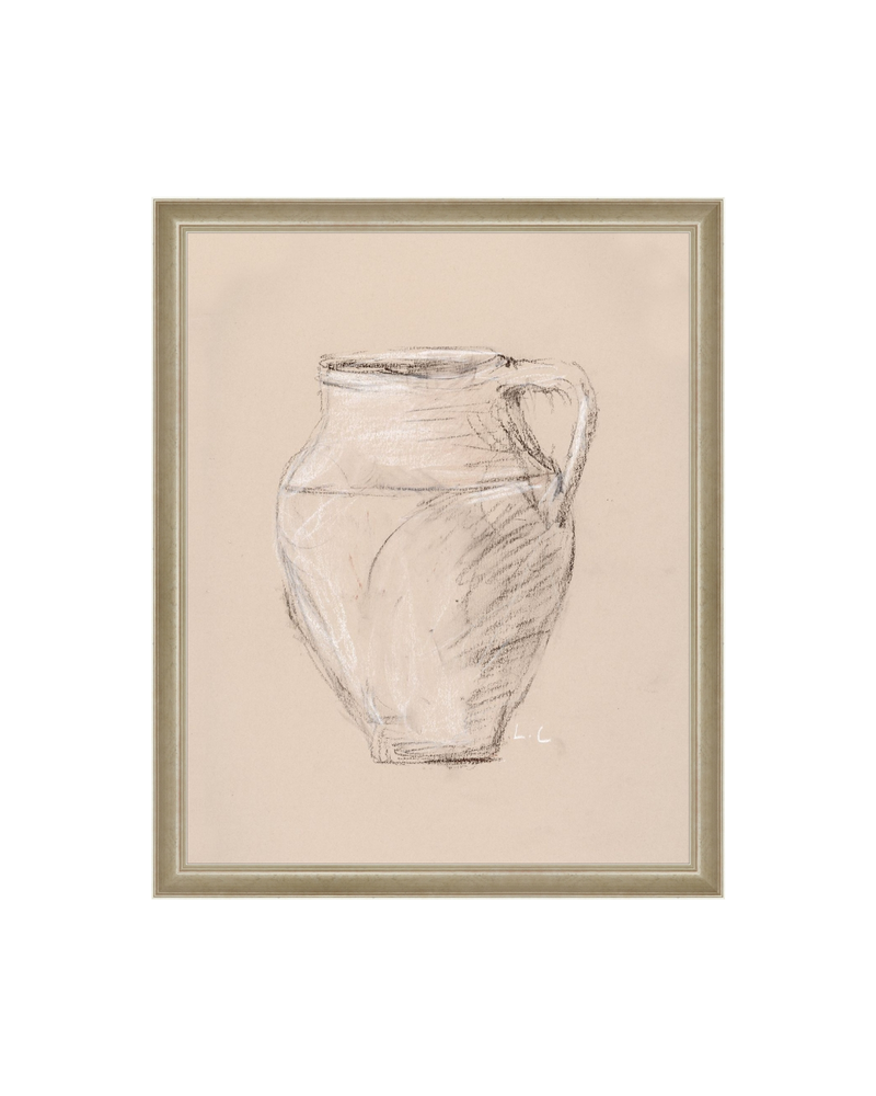 Vase Drawing Sepia