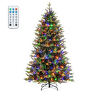 5 Feet Artificial Xmas Tree Hinged with 11 Lighting Modes and Remote Control by LJGDeals