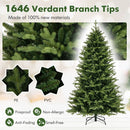 5 Feet Artificial Xmas Tree Hinged with 11 Lighting Modes and Remote Control by DirectDeals