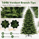 5 Feet Artificial Xmas Tree Hinged with 11 Lighting Modes and Remote Control by LJGDeals