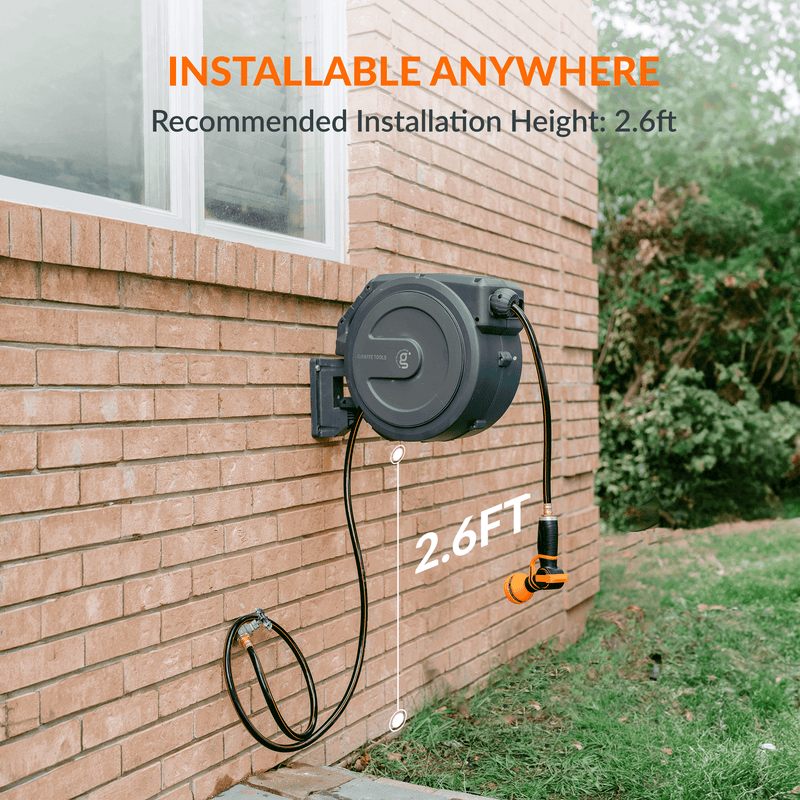 Retractable Garden Hose Reel-1/2in-155ft