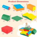 7 Pieces Toddlers Climbing Toys with EPE Foam and Removable PU Leather by LJGDeals