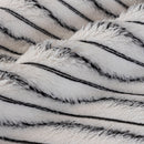 Plush Striped Couch Seat and Backrest Cover, Non-Slip Individual Sofa Protector
