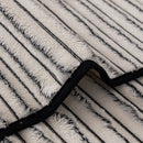 Plush Striped Couch Seat and Backrest Cover, Non-Slip Individual Sofa Protector
