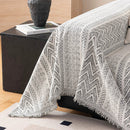 Decorative Slipcover for Pets, Kids, Boho Woven Couch Cover Throw Blanket with Tassel by Slipcover KAS™