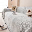 Decorative Slipcover for Pets, Kids, Boho Woven Couch Cover Throw Blanket with Tassel by Slipcover KAS™