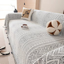 Decorative Slipcover for Pets, Kids, Boho Woven Couch Cover Throw Blanket with Tassel by Slipcover KAS™