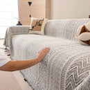 Decorative Slipcover for Pets, Kids, Boho Woven Couch Cover Throw Blanket with Tassel by Slipcover KAS™