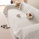 Decorative Slipcover for Pets, Kids, Boho Woven Couch Cover Throw Blanket with Tassel by Slipcover KAS™